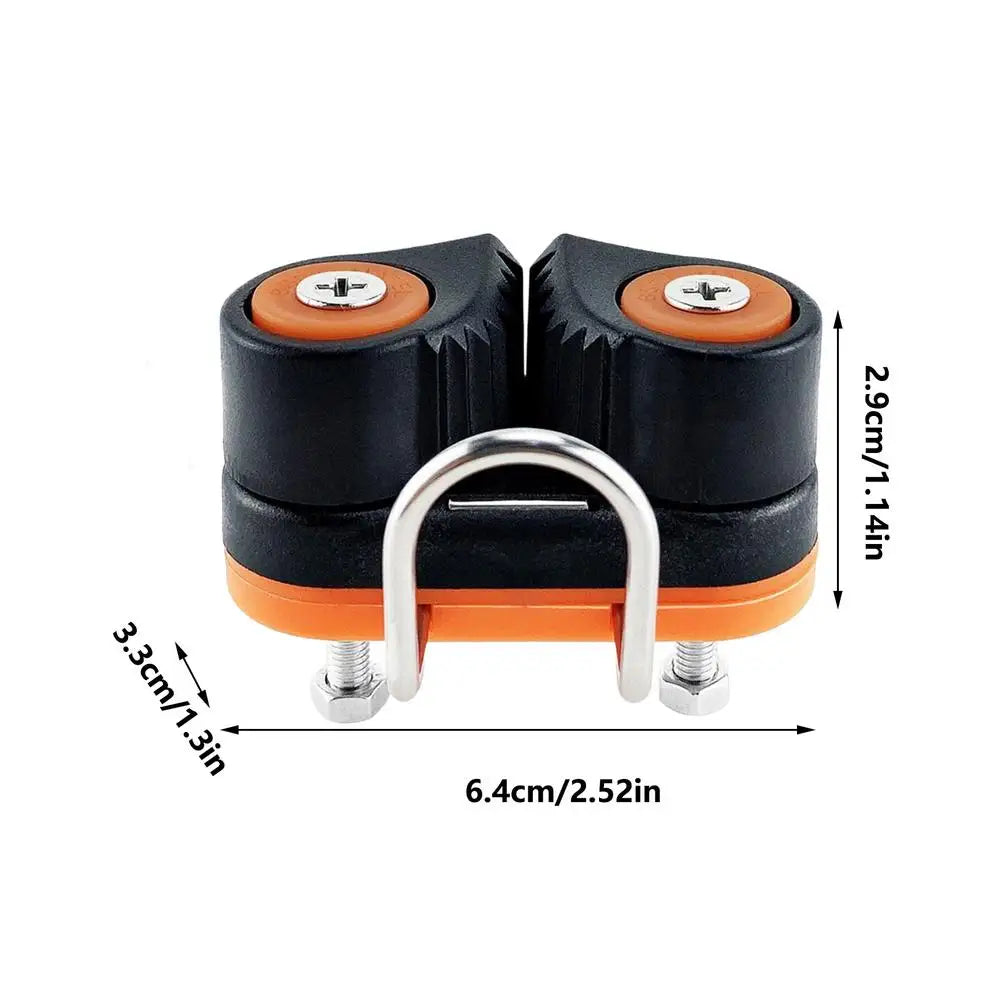 Nylon Cam Cleat Rope Clamp | Kayak Canoe Marine Cable Clamp Marine Rope Clamp QXL Black