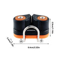 Nylon Cam Cleat Rope Clamp | Kayak Canoe Marine Cable Clamp Marine Rope Clamp QXL Black