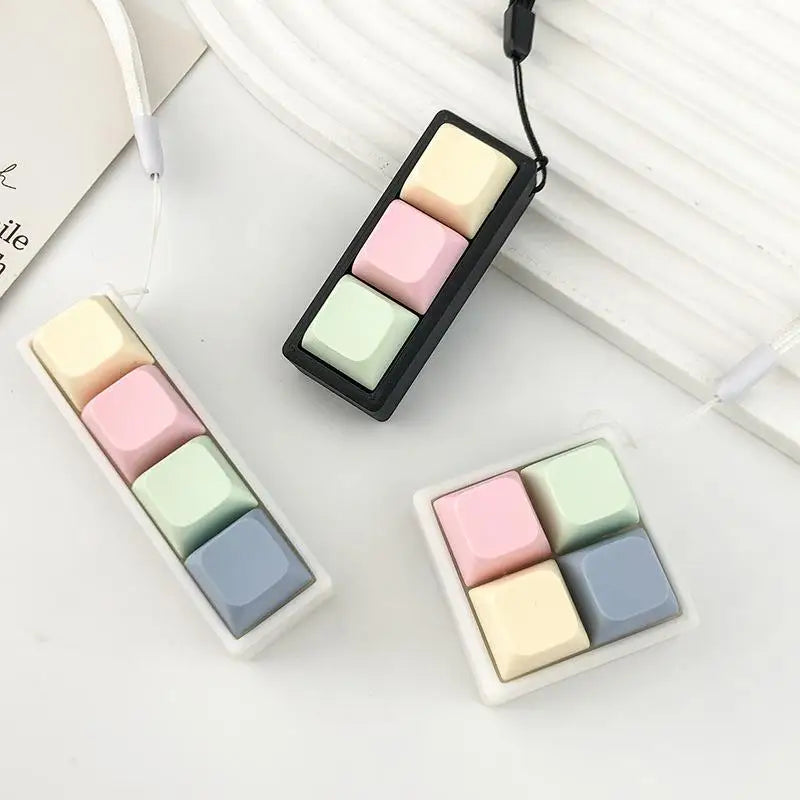 Keyboard Key Fidget Toy | 2, 3 & 4 Key Button Desk Toy Fidget Desk Toy QXL