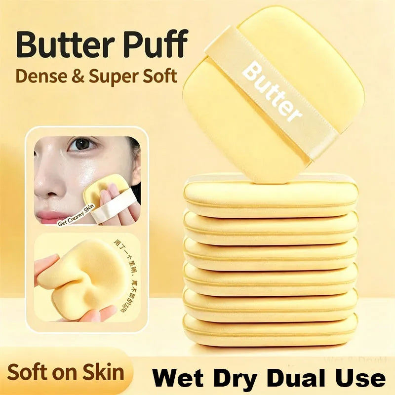 Butter Cookie Makeup Sponge Puffs | Wet & Dry 6 or 10 Pack Makeup Sponge Puff QXL