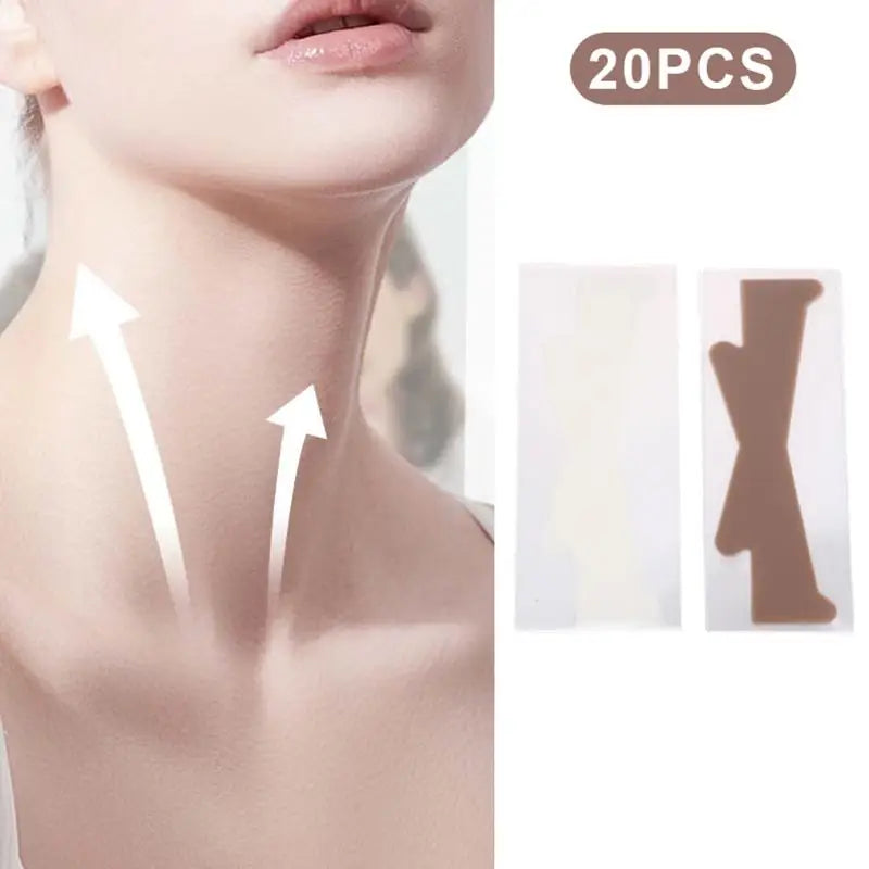 20-Pack Invisible Face & Neck Lifting Tape | Waterproof Face Lifting Tape QXL