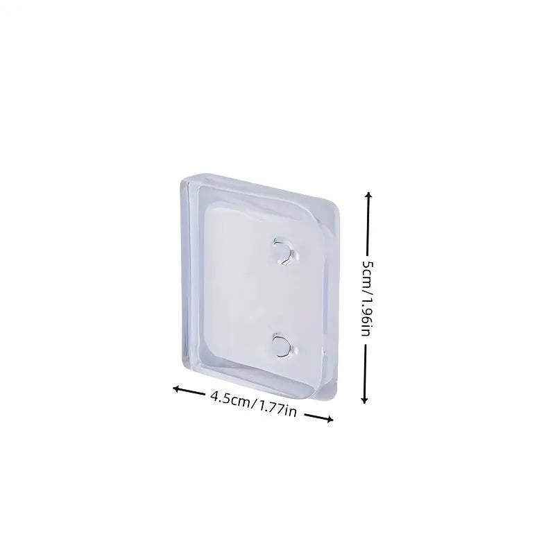 6-Pack Clear Curtain Clips – Easy No-Drill Bathroom Install Curtain Clips QXL