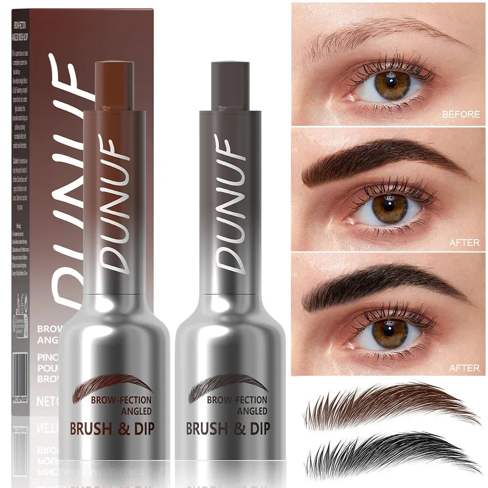 DUNUF 2-Color Waterproof Eyebrow Pencil | Wild Brow Styling Eyebrow Pencil QXL