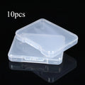 Transparent Flip-Top PP Plastic Storage Boxes | Small Items Plastic Storage Box QXL 10pcs