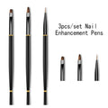3-Piece Nail Art Liner Brush Set | Liner, Carving & Gel Pens Nail Art Brush Set QXL Default Title