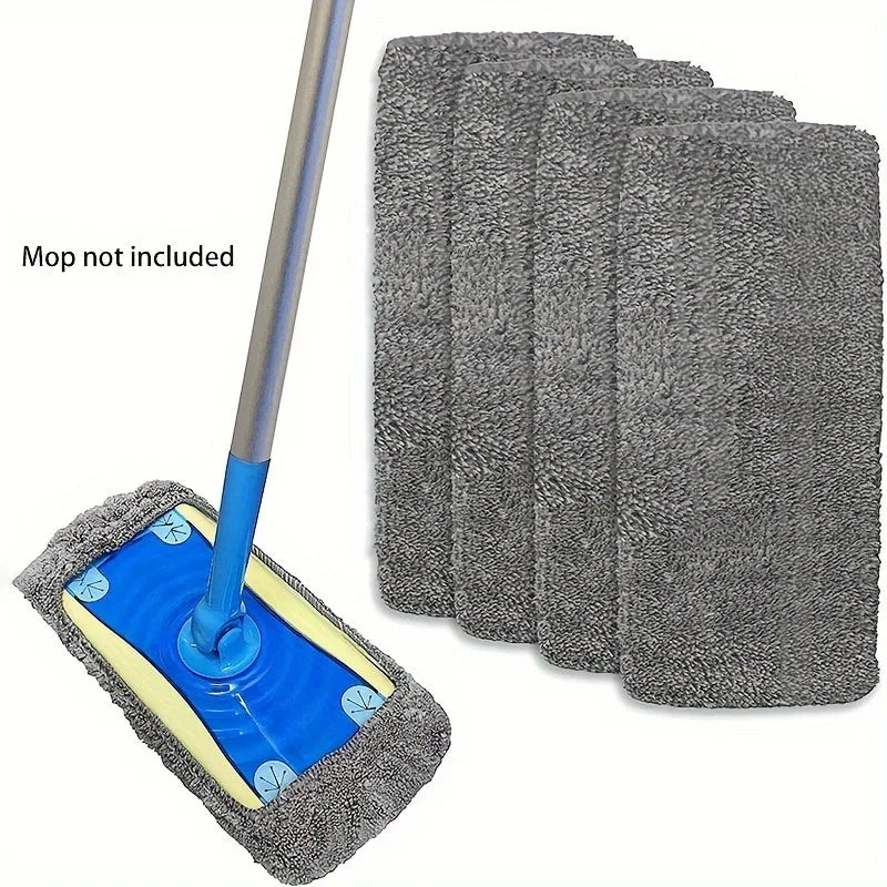 2-Pack Reusable Flat Mop Replacement Pads | Washable Polyester Mop Replacement Pads QXL