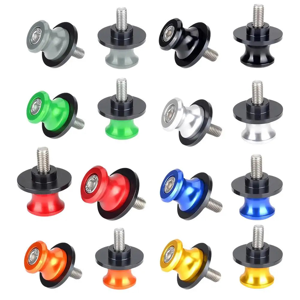 2-Pack CNC Aluminum Motorcycle Frame Stand Lifting Screws Motorcycle Frame Screws QXL