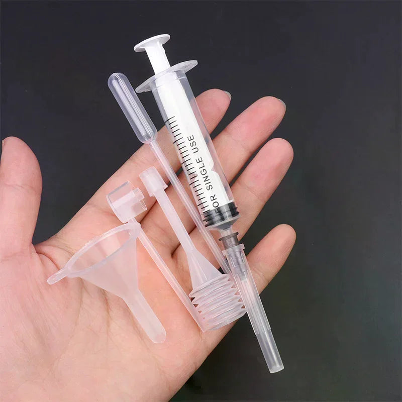 6-Pc Perfume Refill Kit – Syringe, Dropper & Funnel Set Perfume Refill Kit QXL