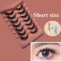 3D Cluster Korean Transparent Stem Lash Kit | Glue & Tweezer False Lash Kit QXL combo slim 1