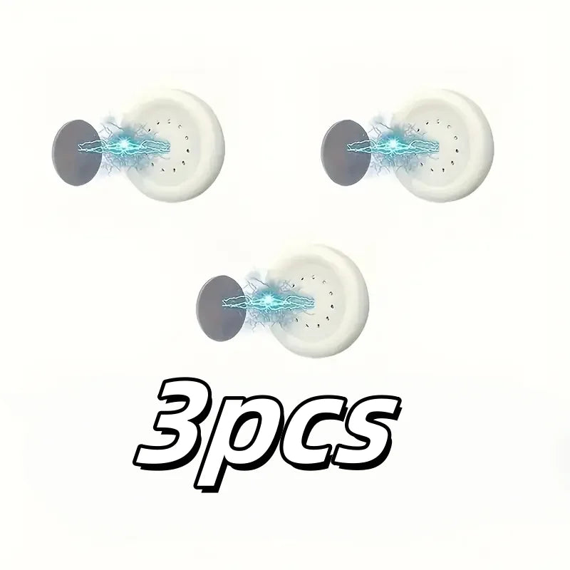 3-Pack No-Drill Magnetic Remote Holder | Wall Mount, White Remote Control Holder QXL 3pcs