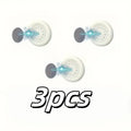 3-Pack No-Drill Magnetic Remote Holder | Wall Mount, White Remote Control Holder QXL 3pcs