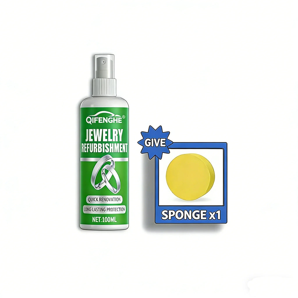 Jewelry Refurbishment Spray 100ml | Quick Cleaner & Restorer Jewelry Cleaner Spray QXL