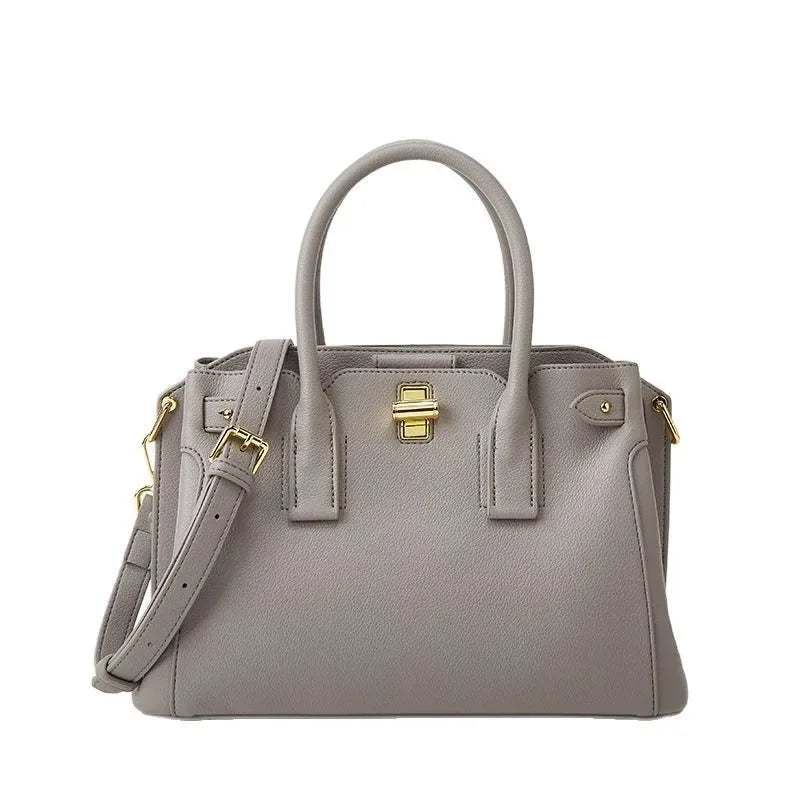 Designer Leather Diaper Bag | Large Capacity Shoulder Bag Leather Diaper Bag QXL