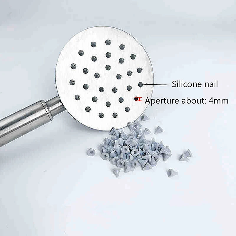 50-Pack Silicone Shower Head Nozzle Replacements | 4mm Fit Shower Nozzle Parts QXL