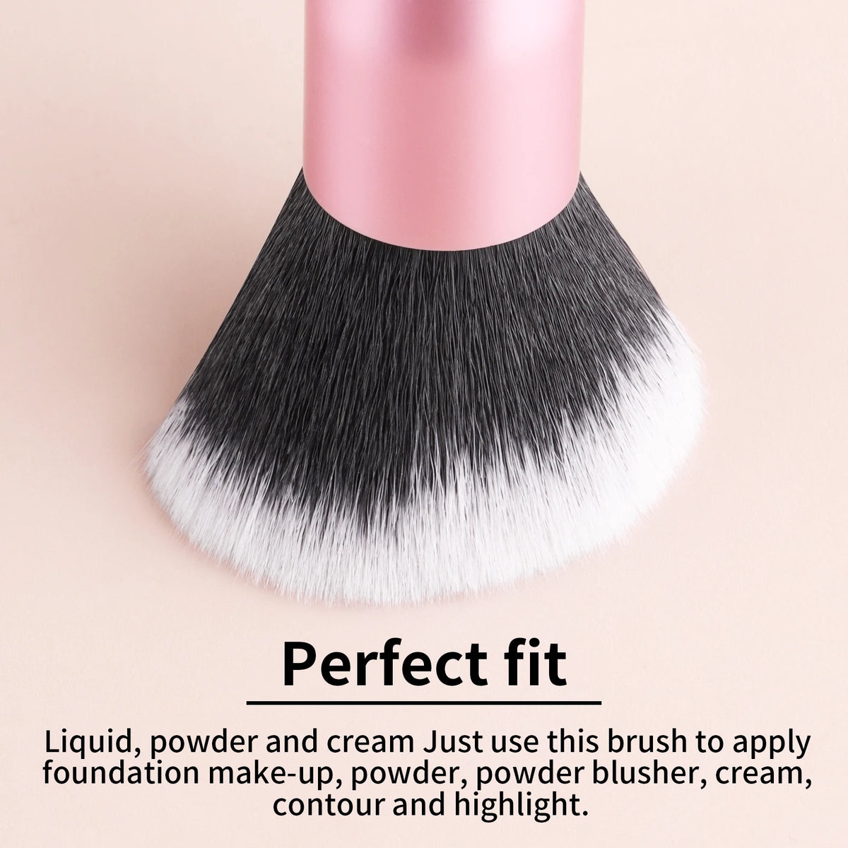 2-Pack Double-Ended Powder & Contour Makeup Brush Set Makeup Brush Set QXL