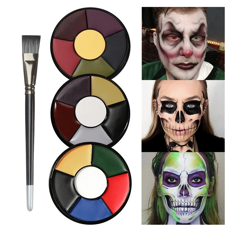 6-Color Face & Body Paint Palette | Safe Cosplay Makeup Face & Body Paint QXL