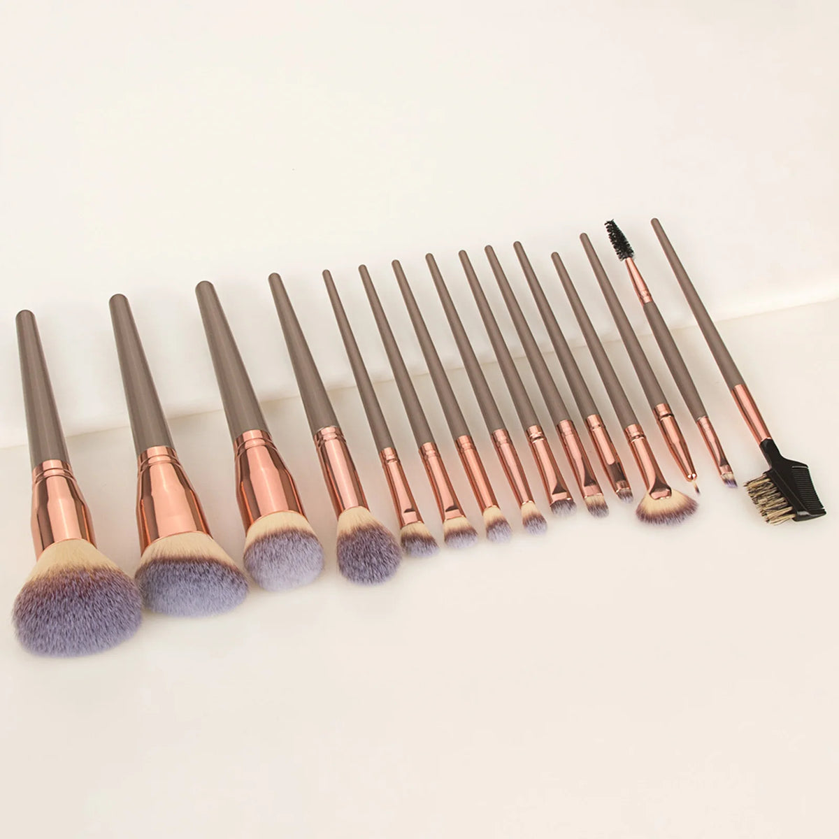 Ronshadow 15-Pc Makeup Brush Set with Storage Bag Makeup Brush Set QXL