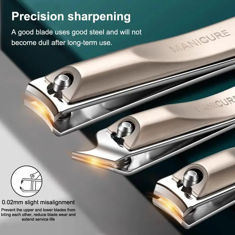 Professional Nail Clipper Set 5 & 10 Pc | Stainless Steel Kit Manicure Tool Kit QXL