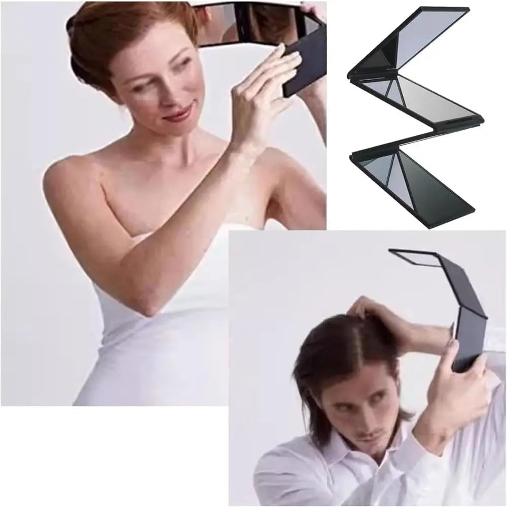 360° Folding Multi-Angle Mirror | Portable Trifold Handheld Folding Handheld Mirror QXL