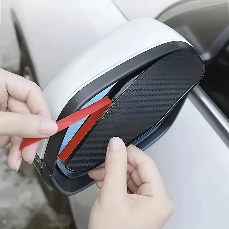 Carbon Fiber Mirror Rain Covers – Waterproof Anti-Fog | Universal Mirror Rain Cover QXL