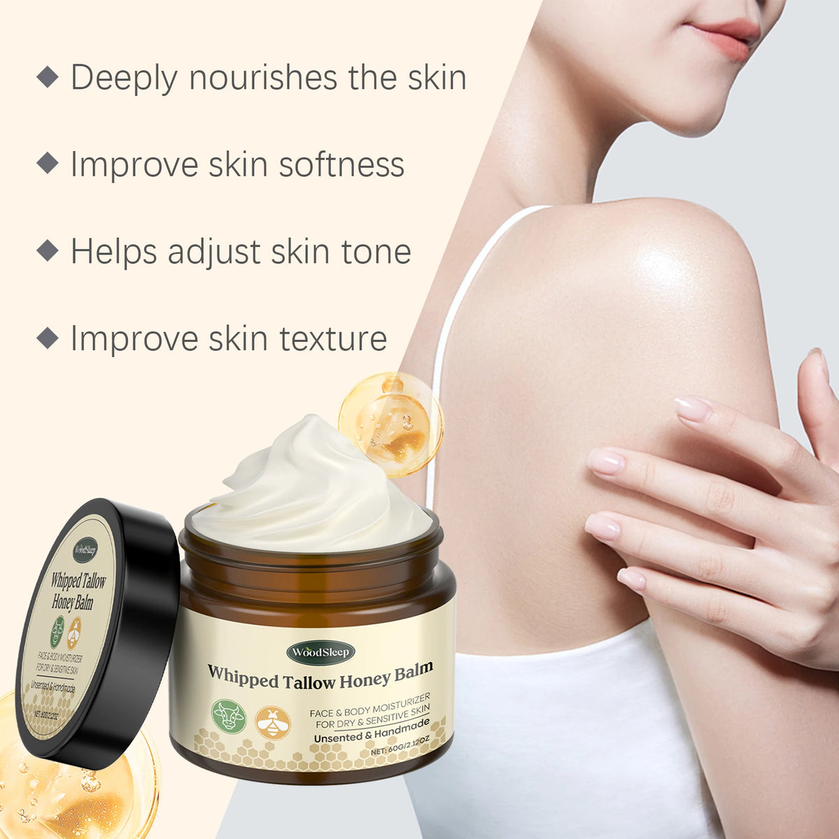 Woodsleep Face & Body Moisturizing Cream | Natural Plant Balm Face & Body Cream QXL