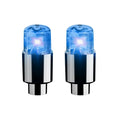 2-Pack LED Tire Valve Caps | Glowing Wheel Lights for Cars & Bikes LED Valve Cap Lights QXL blue 2pcs