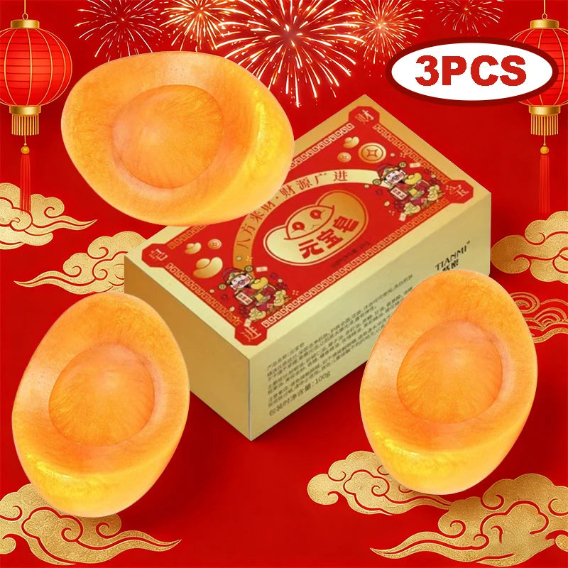 Yuanbao Aromatherapy Soap | Cleansing Bathing Bar & Gift Aromatherapy Bar Soap QXL