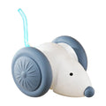 USB Rechargeable Automatic Moving Mouse Cat Toy with Lights Interactive Cat Toy QXL B