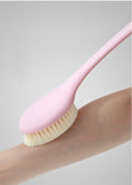 Long Handle Nylon Bristle Back Scrub Brush for Shower Bath Scrub Brush QXL Pink Plastic