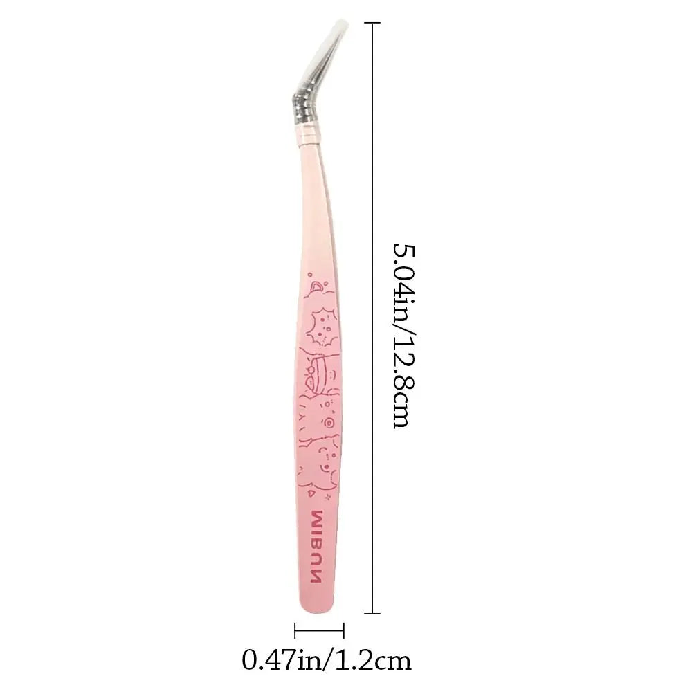 Cartoon Stainless Steel Eyelash Extension Tweezers – Precision Eyelash Tweezers QXL
