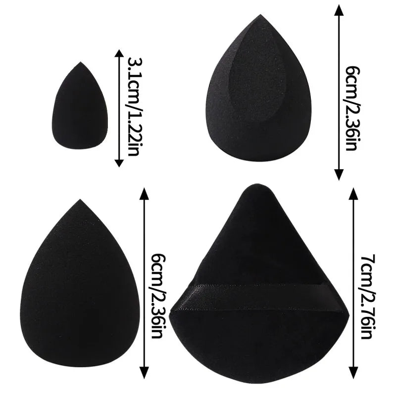 6-Piece Mini Travel Makeup Sponge Set – Beauty Egg & Puff Makeup Sponge Set QXL
