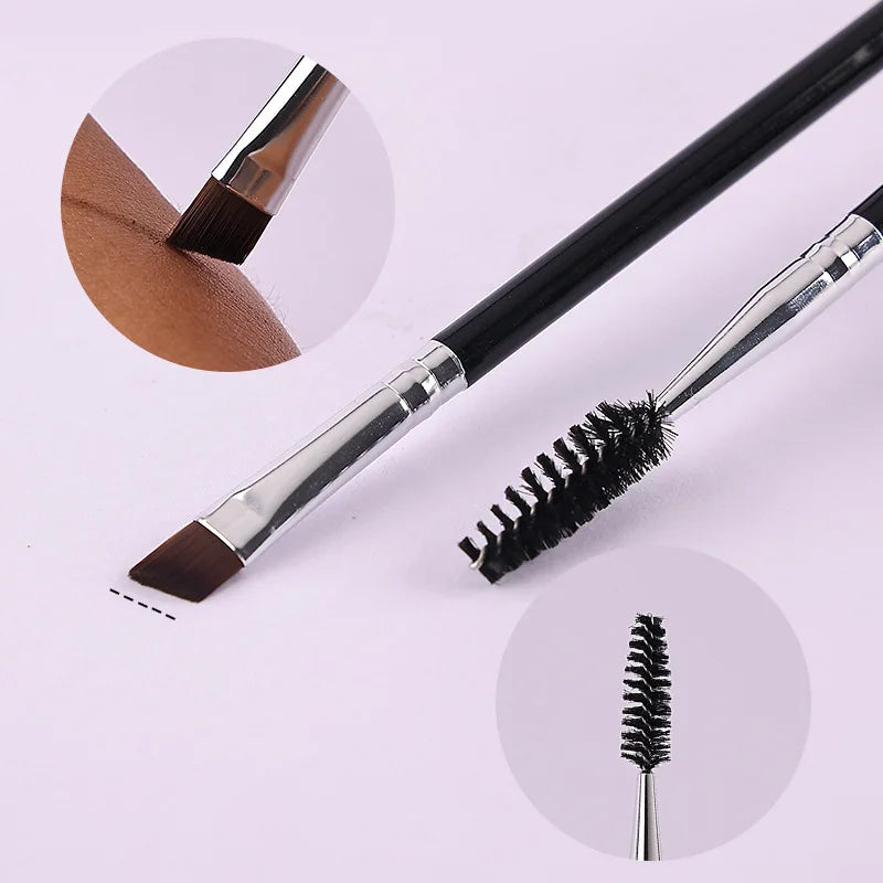 Double-Headed Eyebrow Brush & Eyelash Comb Makeup Tool Eyebrow Brush QXL