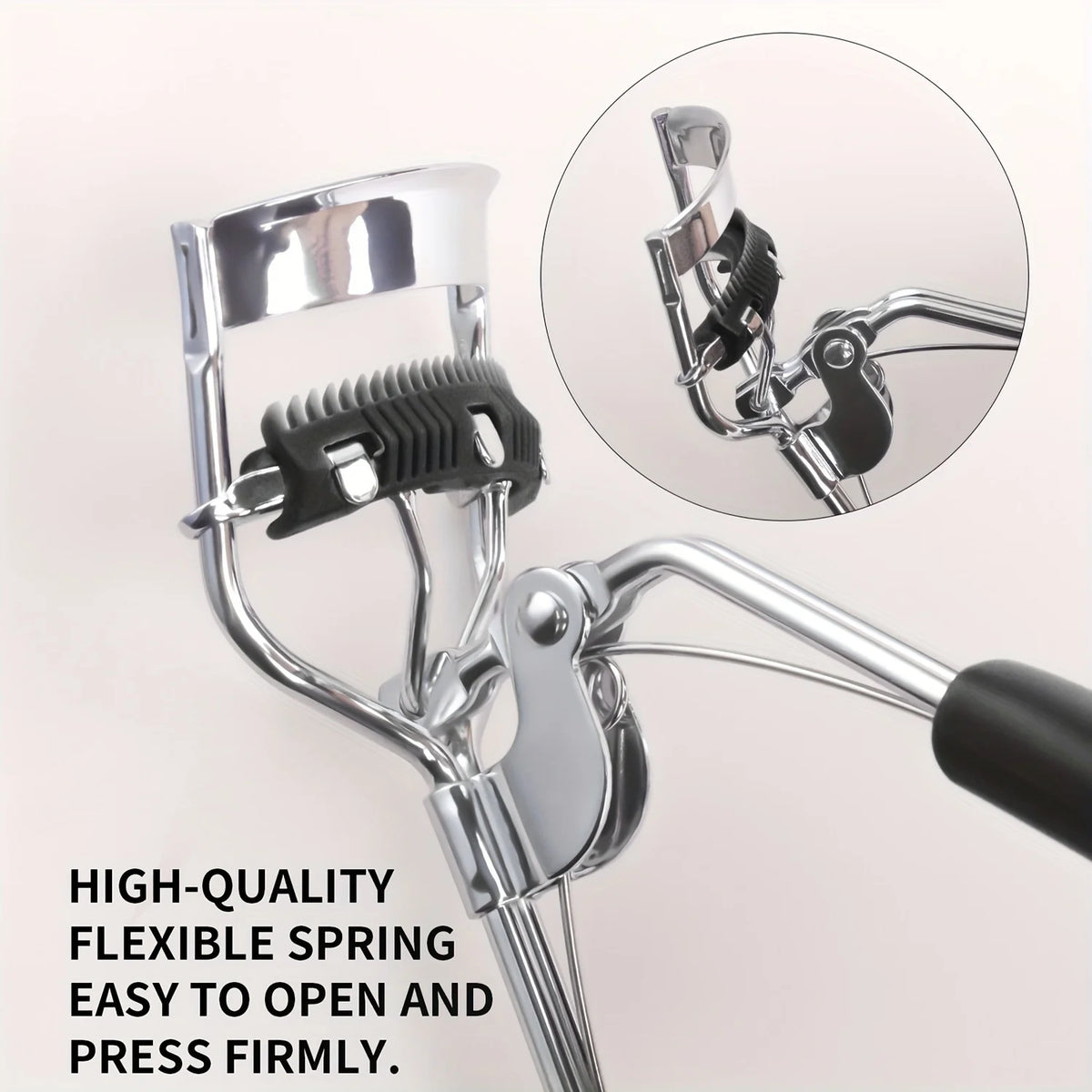 LUXEBLEND Portable Eyelash Curler | Heart-Shaped Anti-Slip Eyelash Curler QXL