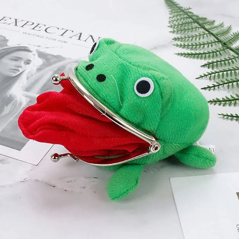 Plush Frog Coin Wallet | Anime Ninja Halloween Party Gift Novelty Coin Wallet QXL