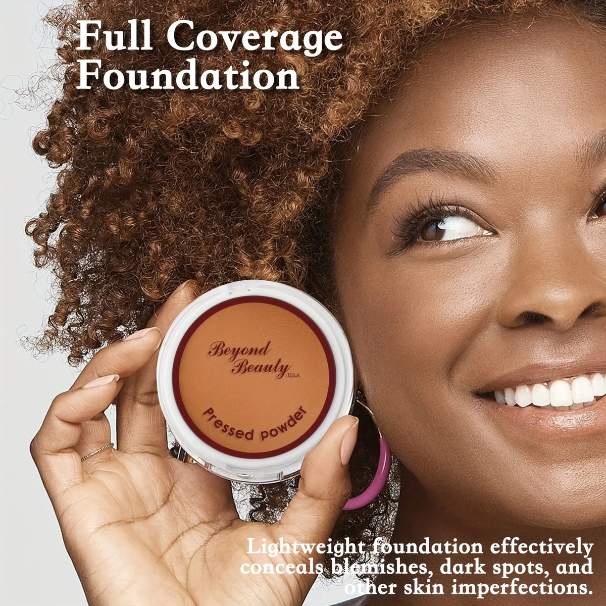 Wheat Bronzing Powder – Matte, Sweatproof Dark Skin Foundation Bronzing Pressed Powder QXL