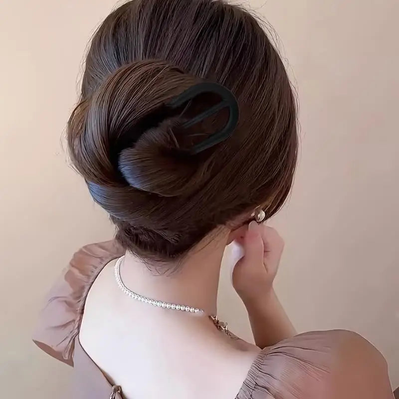 4-Pack Frosted U-Shape Hairpin Set | Elegant Hair Clips Hair Clip Set QXL