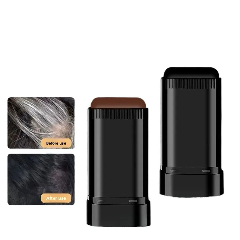2-in-1 Hair Root Touch-Up Stick with Comb | Temporary Gray Cover Hair Color Touch-Up Stick QXL