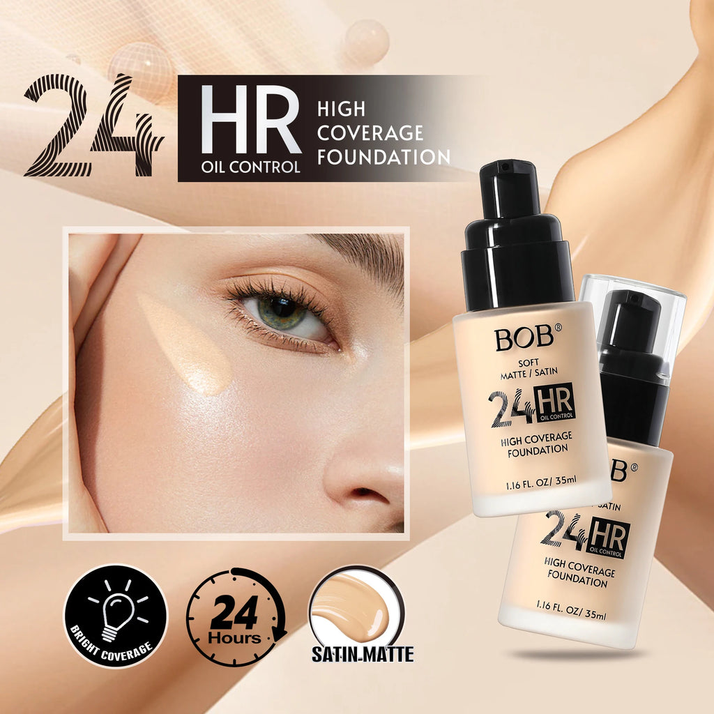 Misty Matte Liquid Foundation & Concealer | Oil Control Liquid Foundation QXL