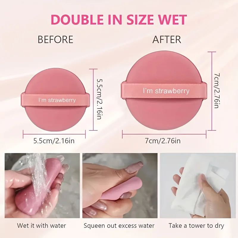 25-Pack Wet & Dry Makeup Sponges – Foundation & Powder Puffs Makeup Sponge Set QXL