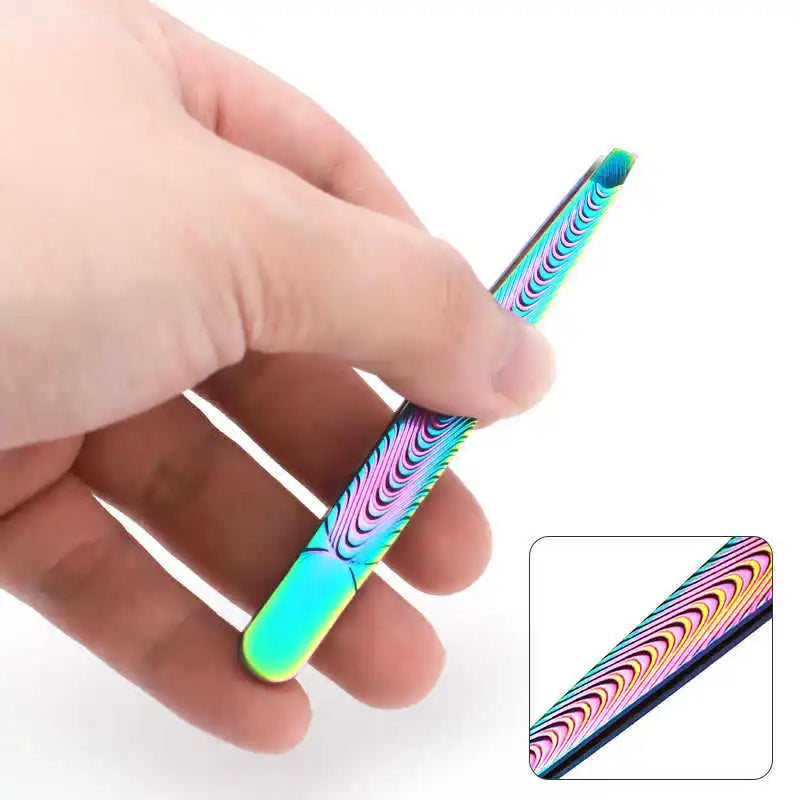 FUMOSIK Stainless Steel Tweezers | Eyebrow & Lash Tool Precision Tweezers QXL