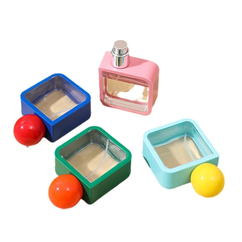 40ml Refillable Square Perfume Atomizer | Colorful Spray Bottle Perfume Atomizer QXL