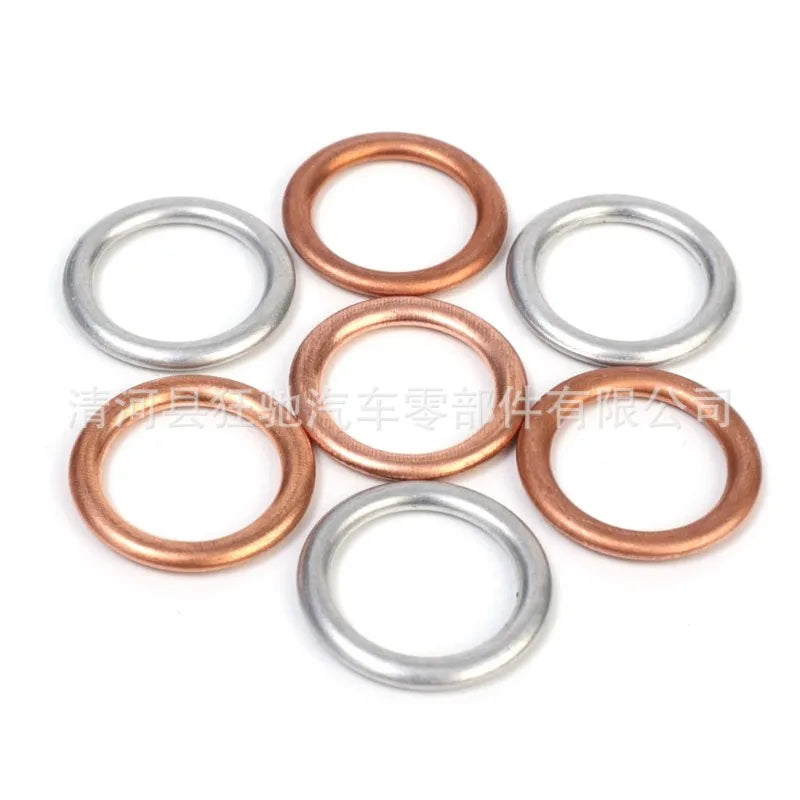 M14 Copper Oil Drain Plug Crush Washers 14x20mm | 10/20-Pack Oil Drain Washer QXL