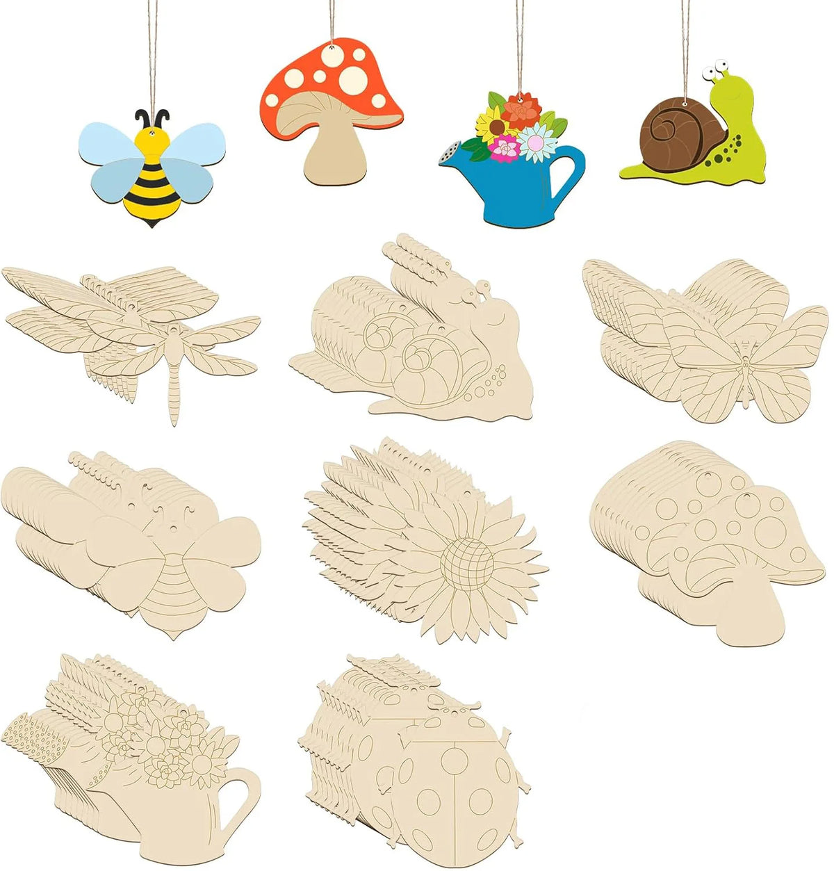 80-Piece Kids Wooden DIY Painting & Doodle Art Set Kids DIY Art Kit QXL 80pcs Other Other
