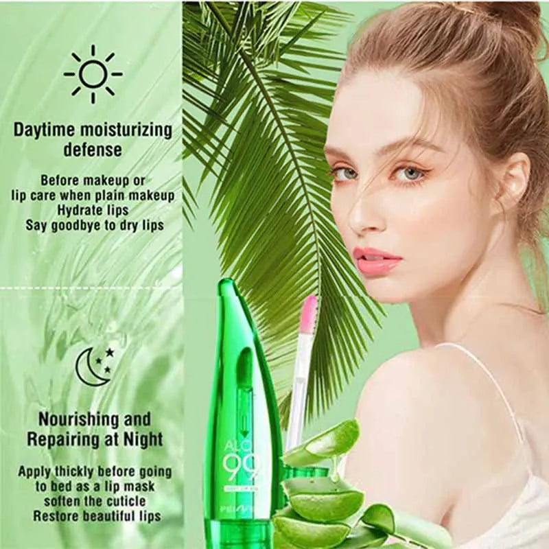 Aloe Vera Moisturizing Lip Balm | Clear Gel Brush Tip 5.8ml Lip Balm QXL