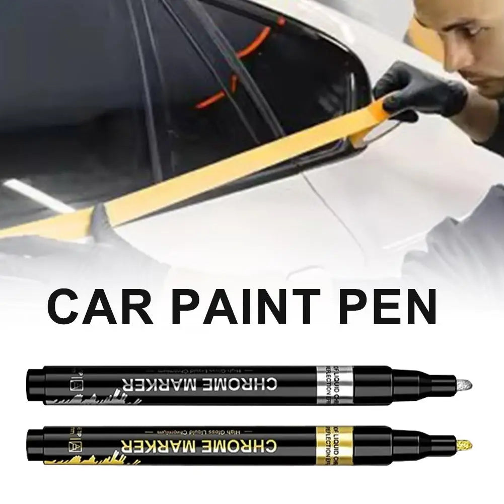 Chrome Mirror Paint Marker Pen | 2mm Silver Reflective Ink Chrome Paint Marker QXL