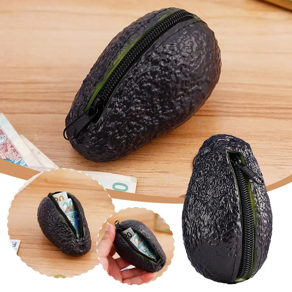 Avocado Coin Purse | Cute Novelty Mini Zipper Pouch Wallet Novelty Coin Purse QXL