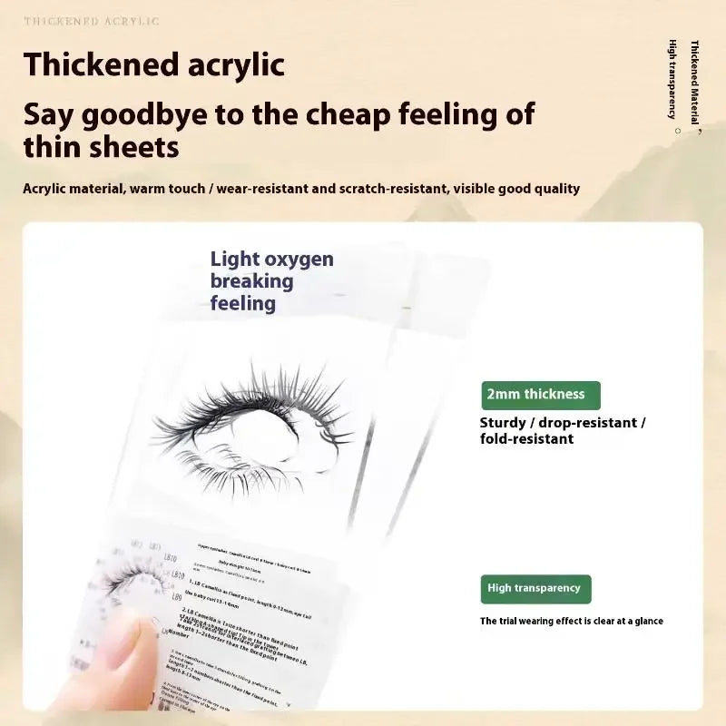 False Lash Trial Card | Lash Style Try-On Display Board Lash Display Card QXL
