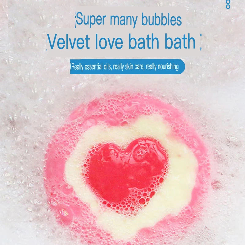 Heart-Shaped Bath Salt Bombs | Moisturizing & Nourishing Bath Salt Bomb QXL