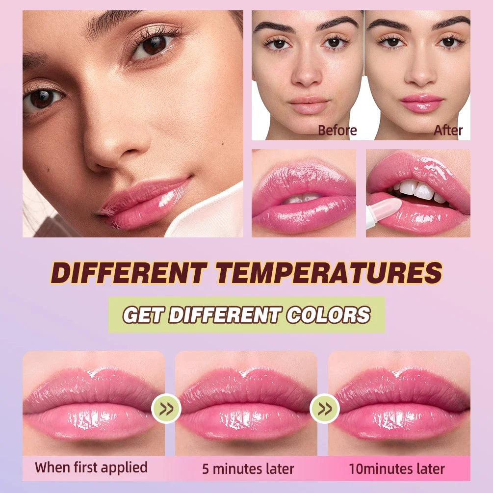 QiBest 3-Pc Color Changing Tinted Lip Balm Set | Moisturising Tinted Lip Balm Set QXL