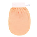 Moroccan Hammam Kessa Exfoliating Glove | Bath Scrub Mitt Exfoliating Bath Glove QXL Orange